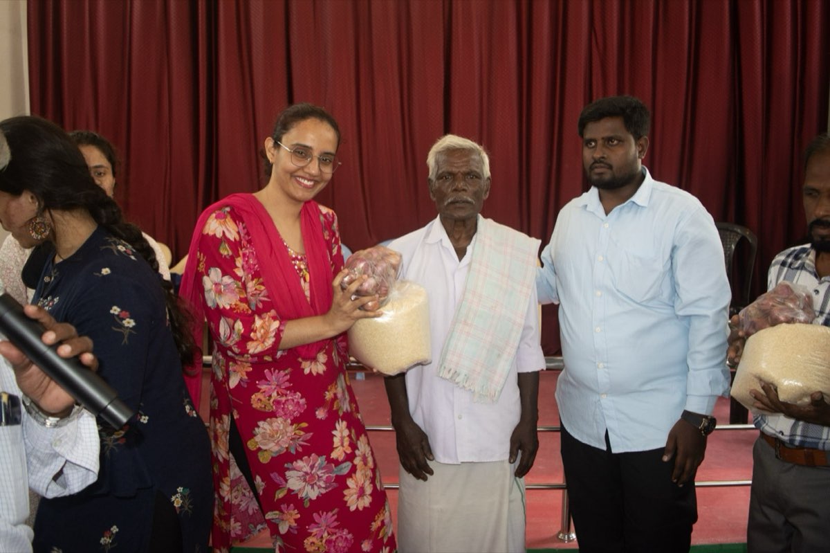 People gathered during a community event
